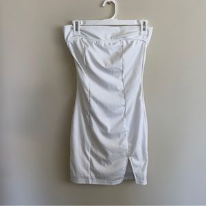 3/$20 White Mini Strapless Tube Dress